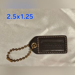 Coach Brown Leather Tag
